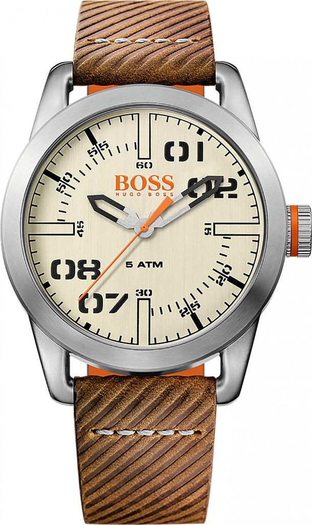 Hugo Boss 1513418 lederband Herren Armband Uhr Produktbild 