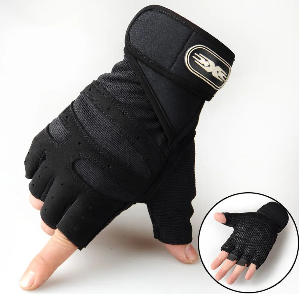 INF Guanti da Allenamento - Traspiranti e Confortevoli Nero L