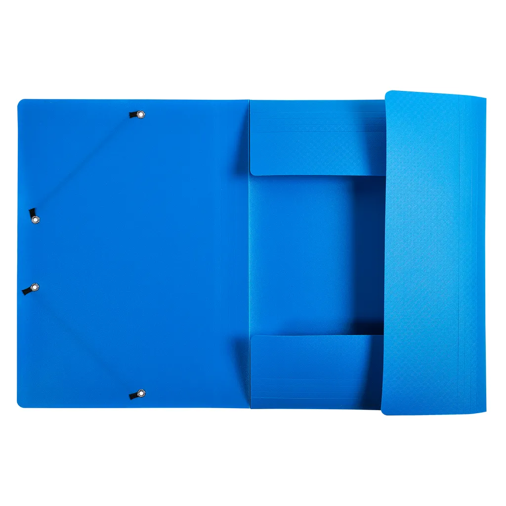 Chemise à Rabats A4 en Plastique Rigide Bleu Opaque Exacompta OPAK x50