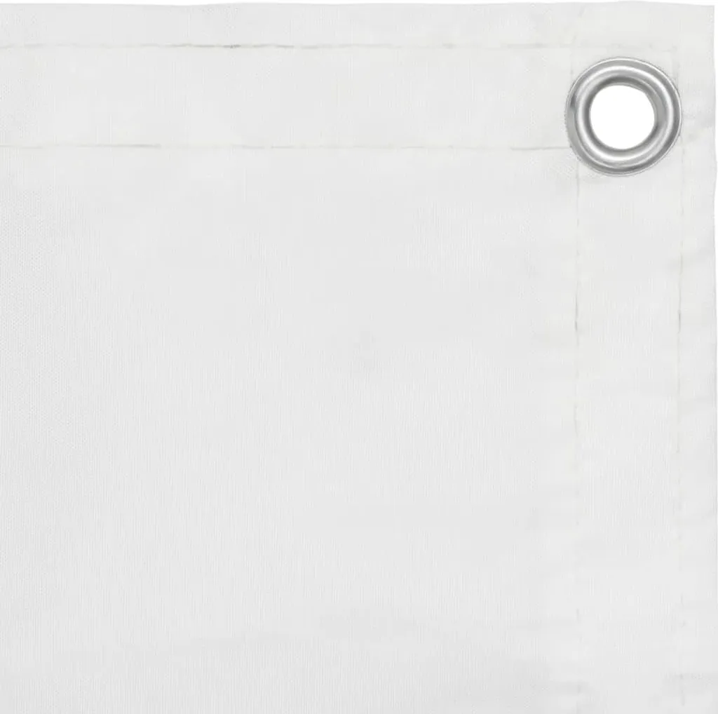 vidaXL Schermo privacy per balcone bianco 75x400 cm Tessuto Oxford