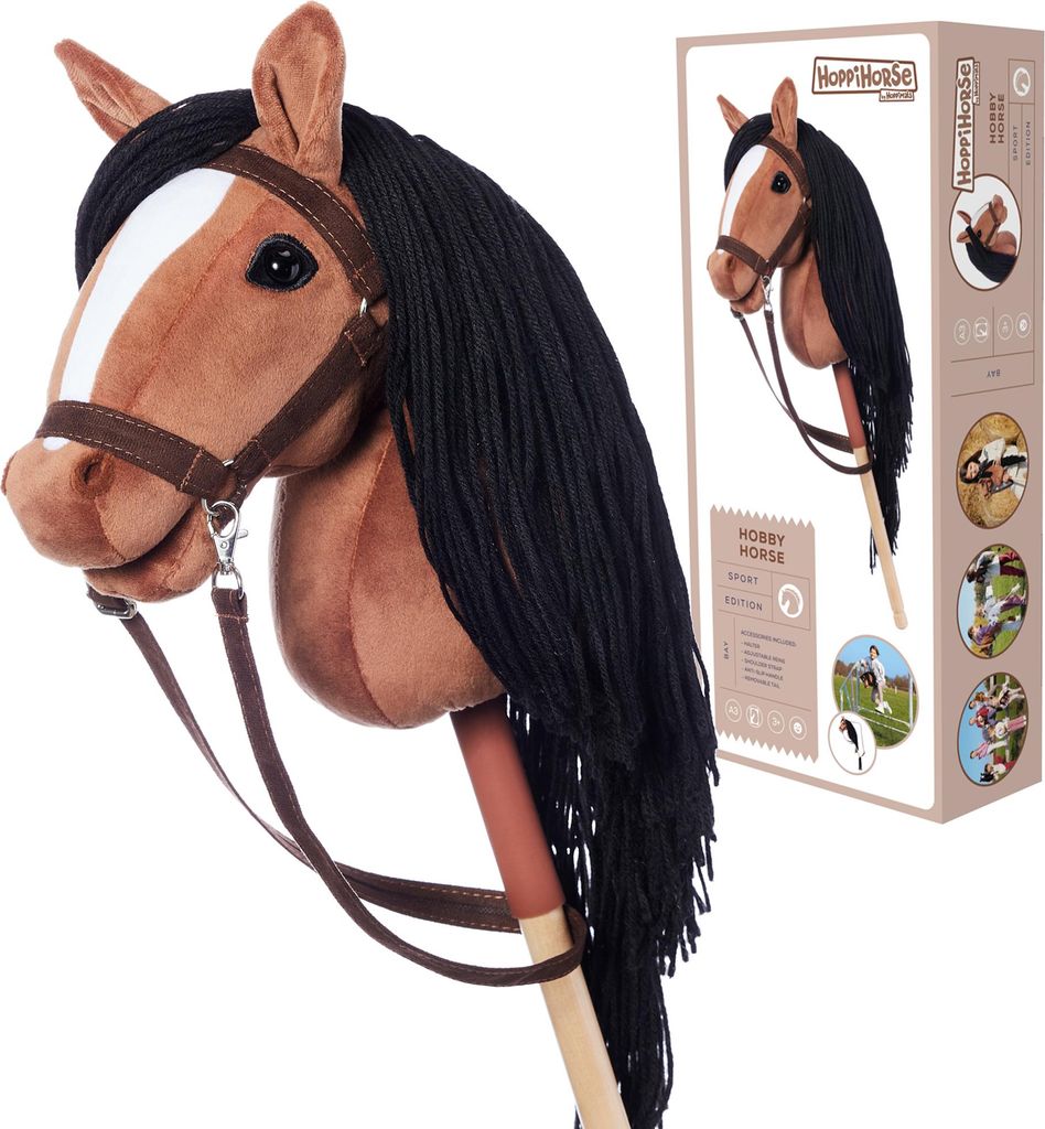 Steckenpferd A3 | Steckenpferd | Braunes Steckenpferd | + Produktbild 