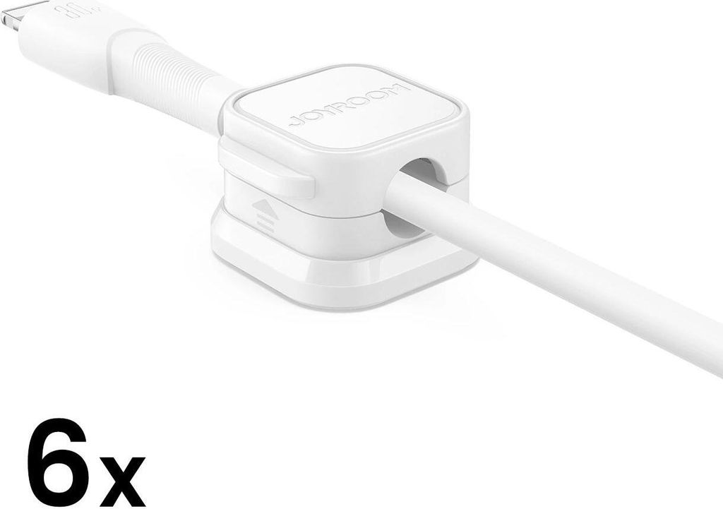 JOYROOM Magnetic Cable Organizer Joyroom JR-ZS368 6 pcs (white)