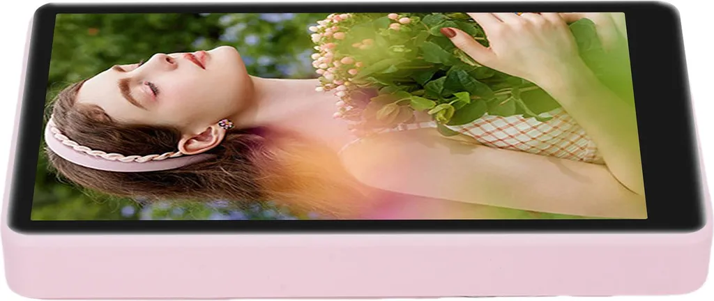 Écran vlog smartphone VLOG-01 avec télécommande bluetooth rose