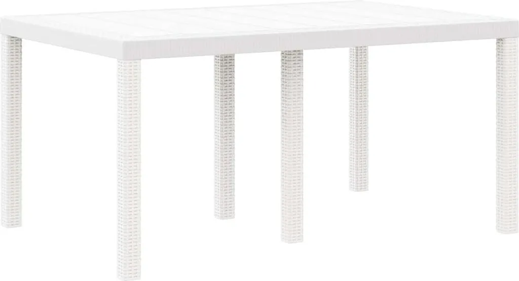 Recensione Tavolo SYFAX Polyrattan Bianco 150x100 - Miglior Prezzo