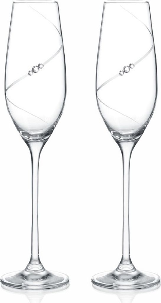B.BOHEMIAN Sektgläser SWAROVSKI Kristall Luxury Dekor set Produktbild 