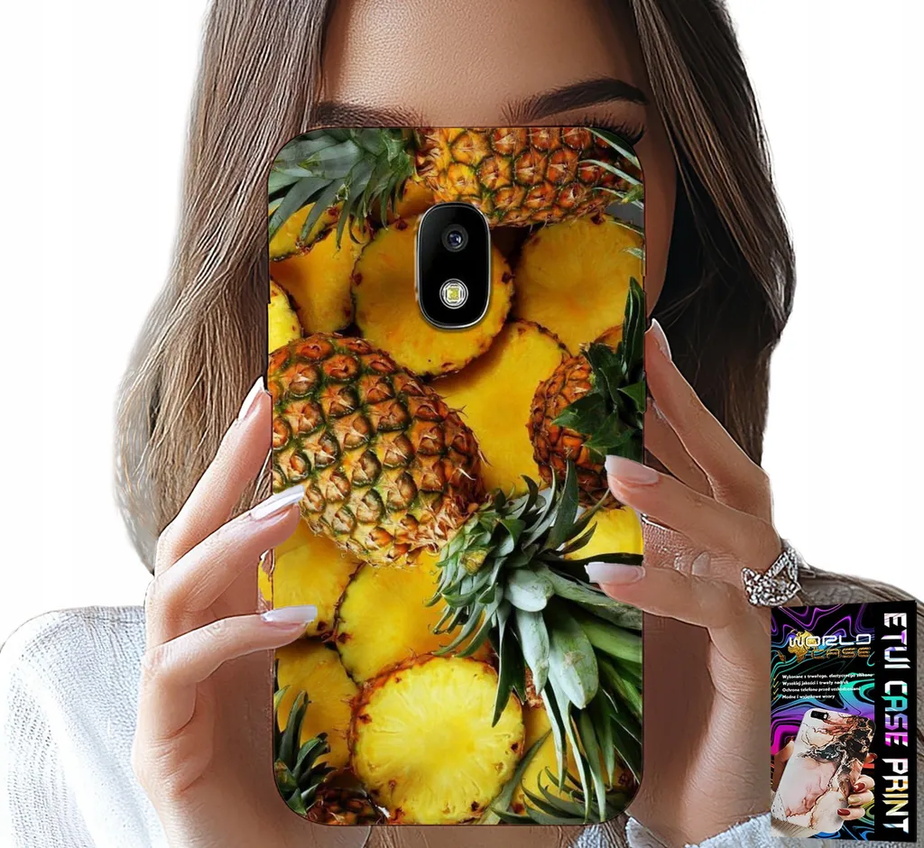 Custodia Samsung Galaxy J5 2017 Ananas + Vetro Temperato Omaggio