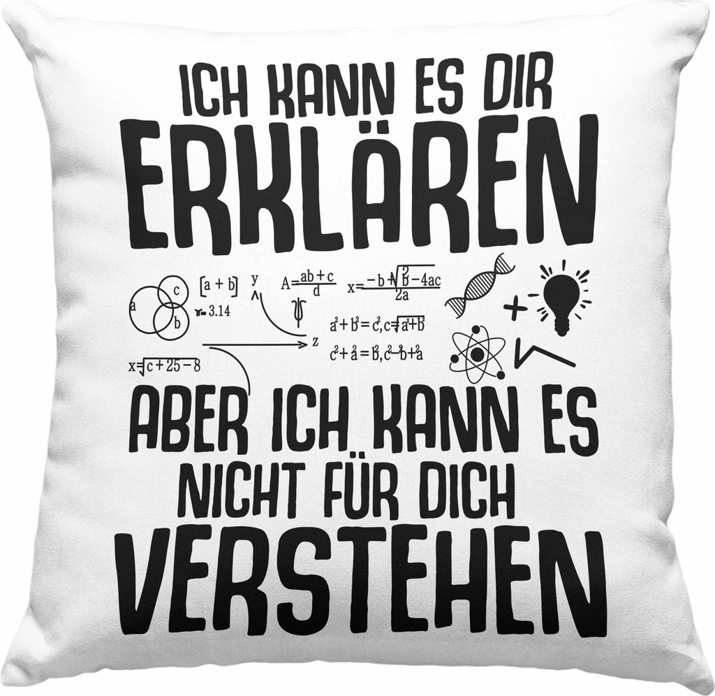 Trendation - Lehrer Deko-Kissen mit Füllung 40x40 Geschenk Produktbild 