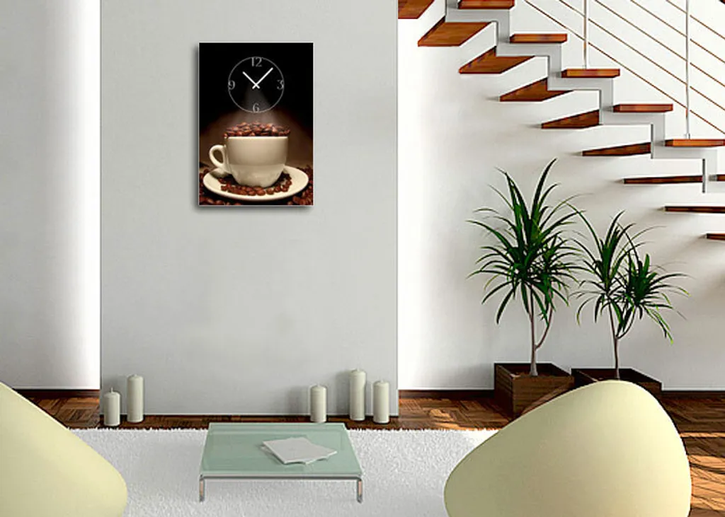 Horloge murale décorative Dixtime 5096 - Format 35x50 cm silencieux - 3
