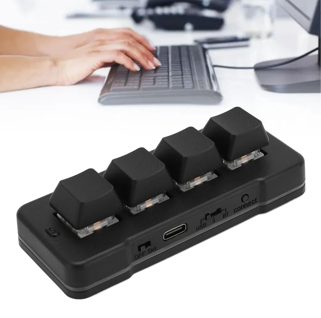 Clavier gamer RGB 4 touches Bluetooth programmable avec switchs bleus - 3