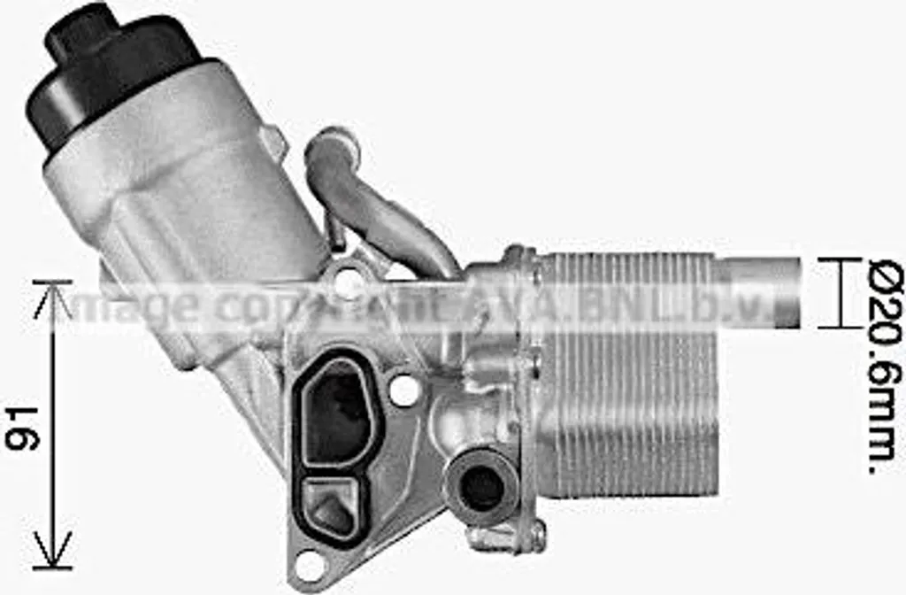 Refroidisseur huile 55566784 haute performance pour Mokka, Zafira et Adam
