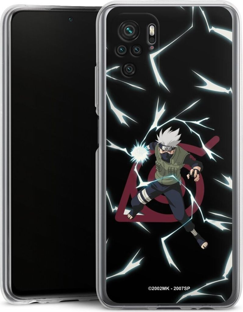 DeinDesign Handyhülle für Xiaomi Redmi Note 10 4G Silikon Hülle Case Smartphone Schutzhülle Naruto Shippuden Offizielles Lizenzprodukt Kakashi