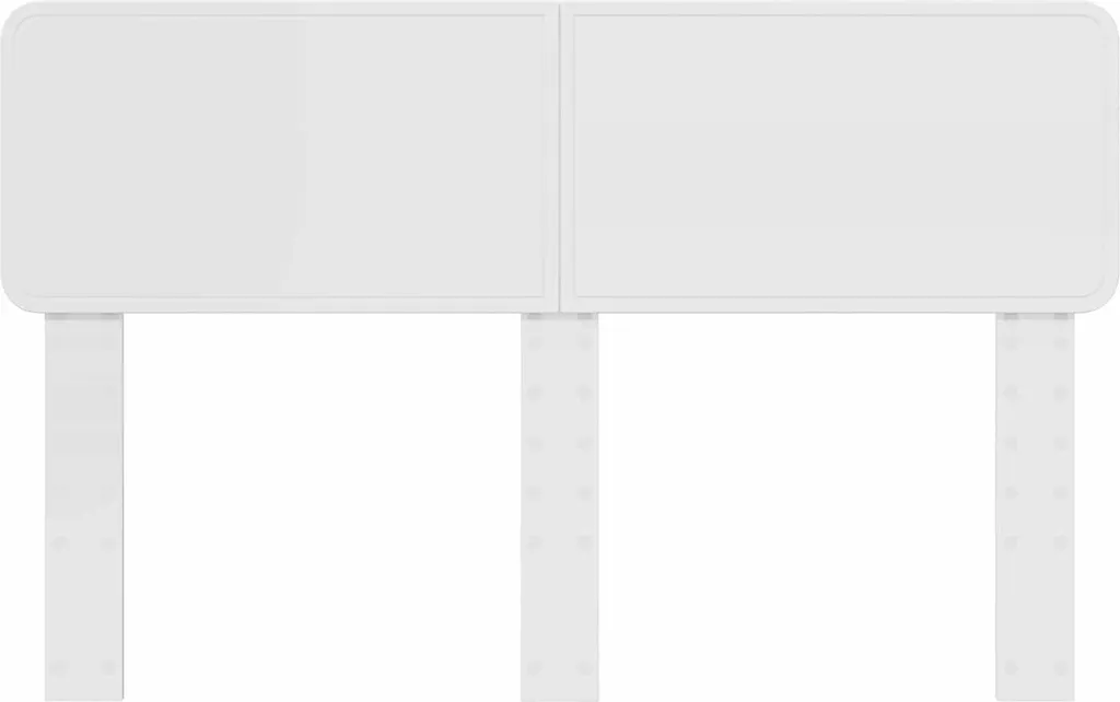 Testata Letto 150 cm Legno Bianco Lucido | Arredo Camera Minimal - 4