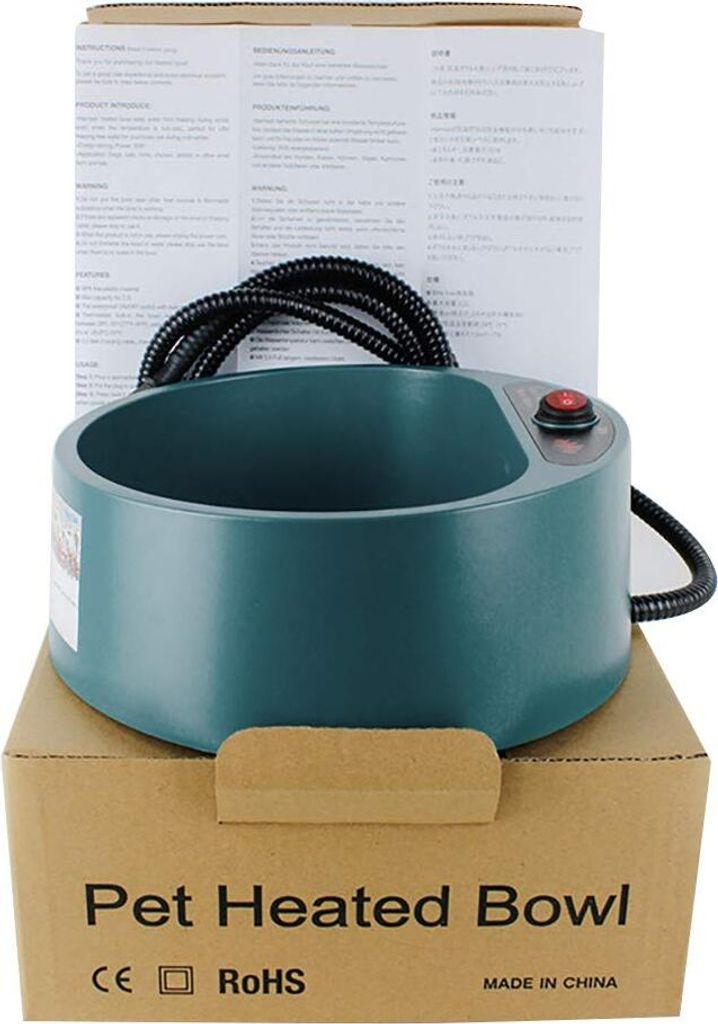 3L Beheizter Wassernapf Für Haustiere – Outdoor, Wasserdicht, Mit Kaufestem Kabel, Für Hunde & Katzen