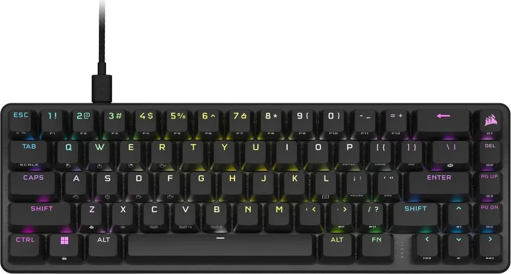 Clavier Gaming Optique Corsair K65 Pro Mini Design Transparent Châssis 65%