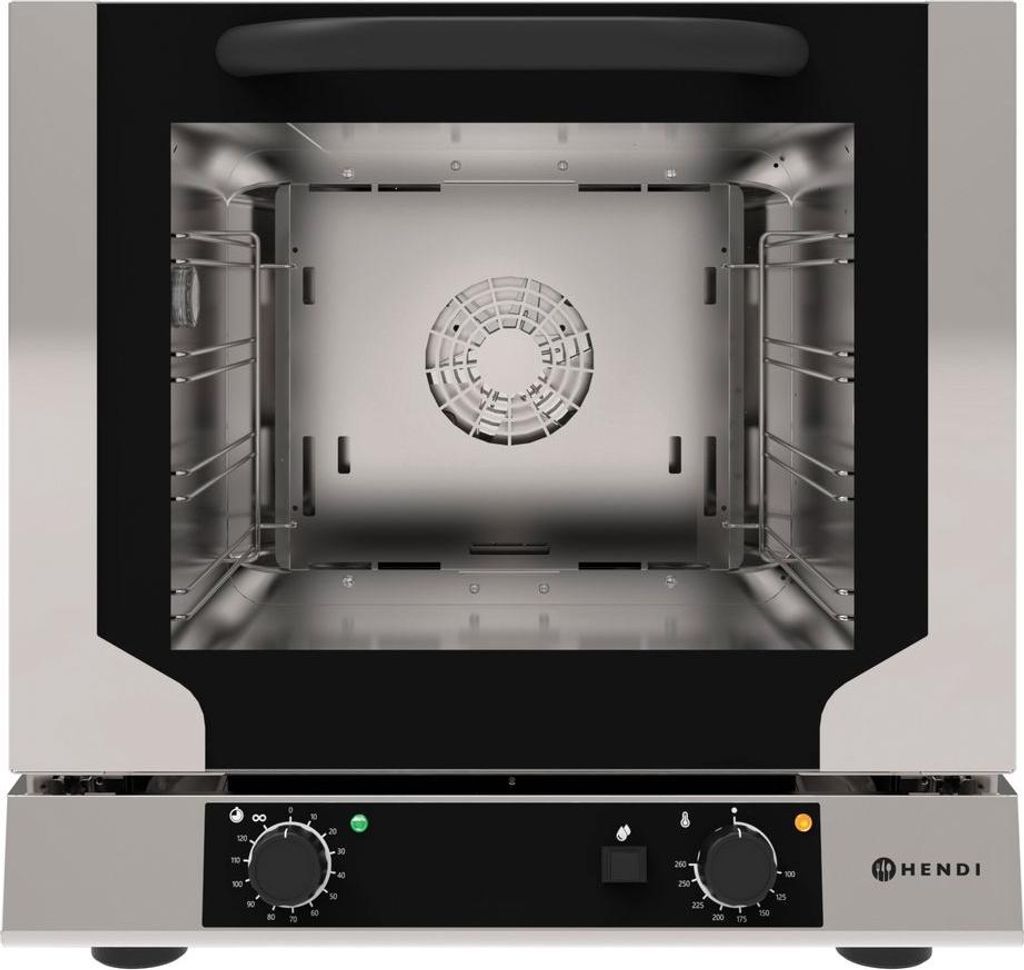 HENDI Konvektionsofen kompakt mit Beschwadung, 220-240V/3100W, 590x709x(H)589mm