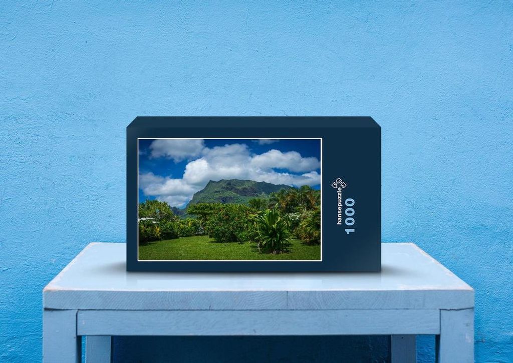 hansepuzzle 44705 - Französisch polynesien Puzzle, 1000 Teile, Orte, 60,0 x 46,0cm mit hochwertiger Aufbewahrung, Kartonbox & Beutel