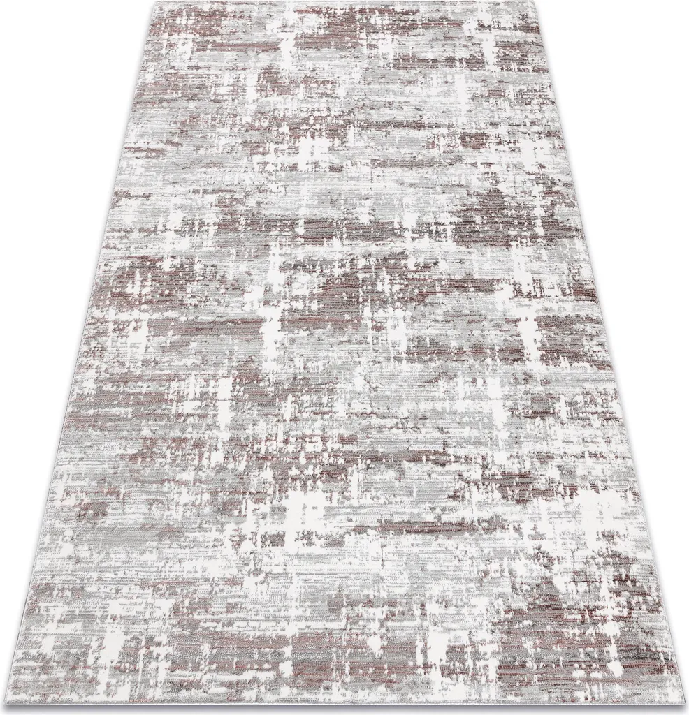 Tapis Structurel 200x290 Gris et Rose - Tapis Moderne Design Abstrait