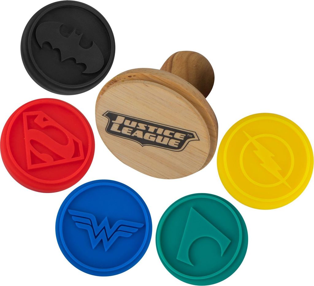Cinereplicas Justice League Keksstempel Flash, Batman, Superman, Aquaman, Wonder Woman HPE60330