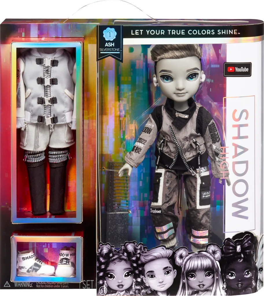 Poupée Mannequin Shadow High Ash Silverstone - Série 1 Mode Grise
