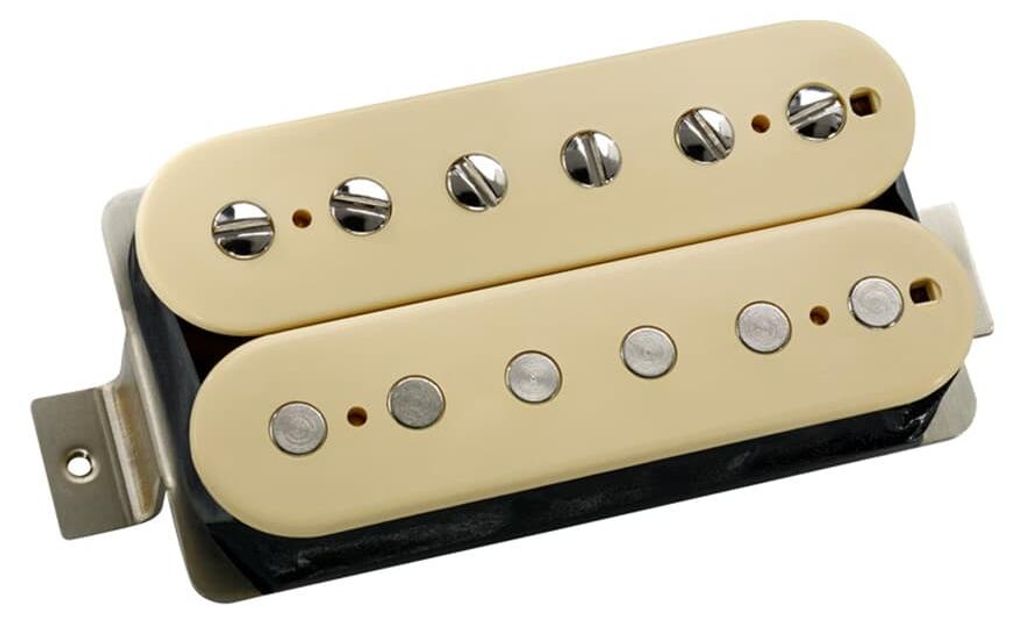 DiMarzio PAF 57 Bridge Relic White | Polstücke aus Nickel