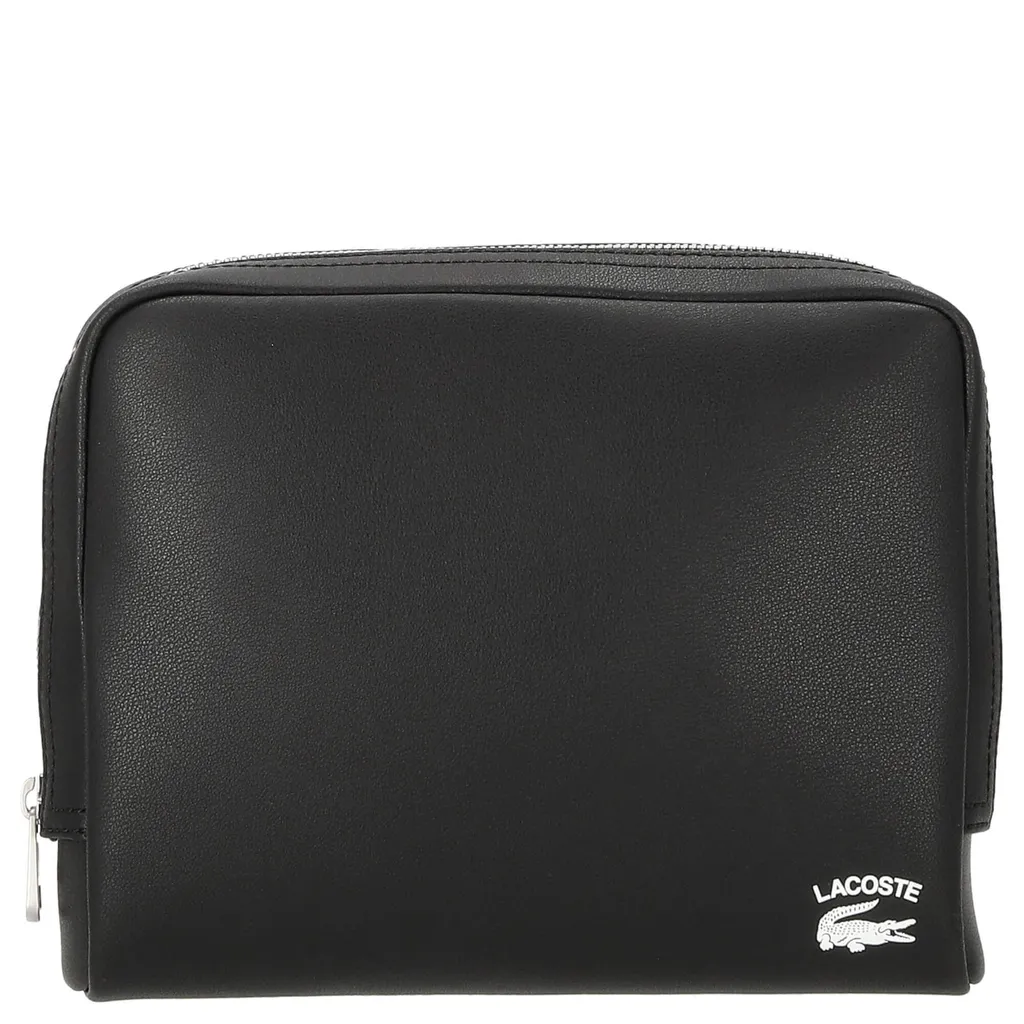 Lacoste Practice Organizer Noir : Trousse de toilette en cuir élégante
