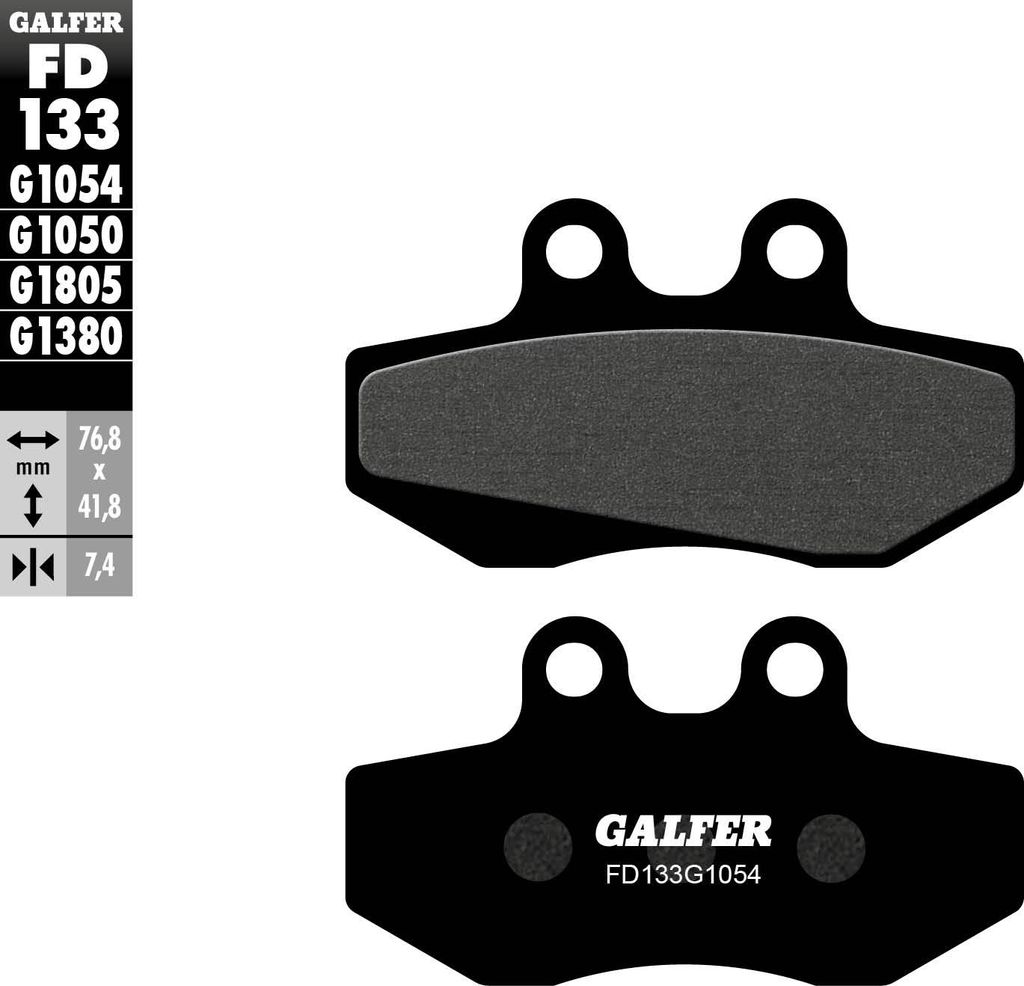 Bremsbelag Galfer Organ. Fd133-g1054 (kba) -al-