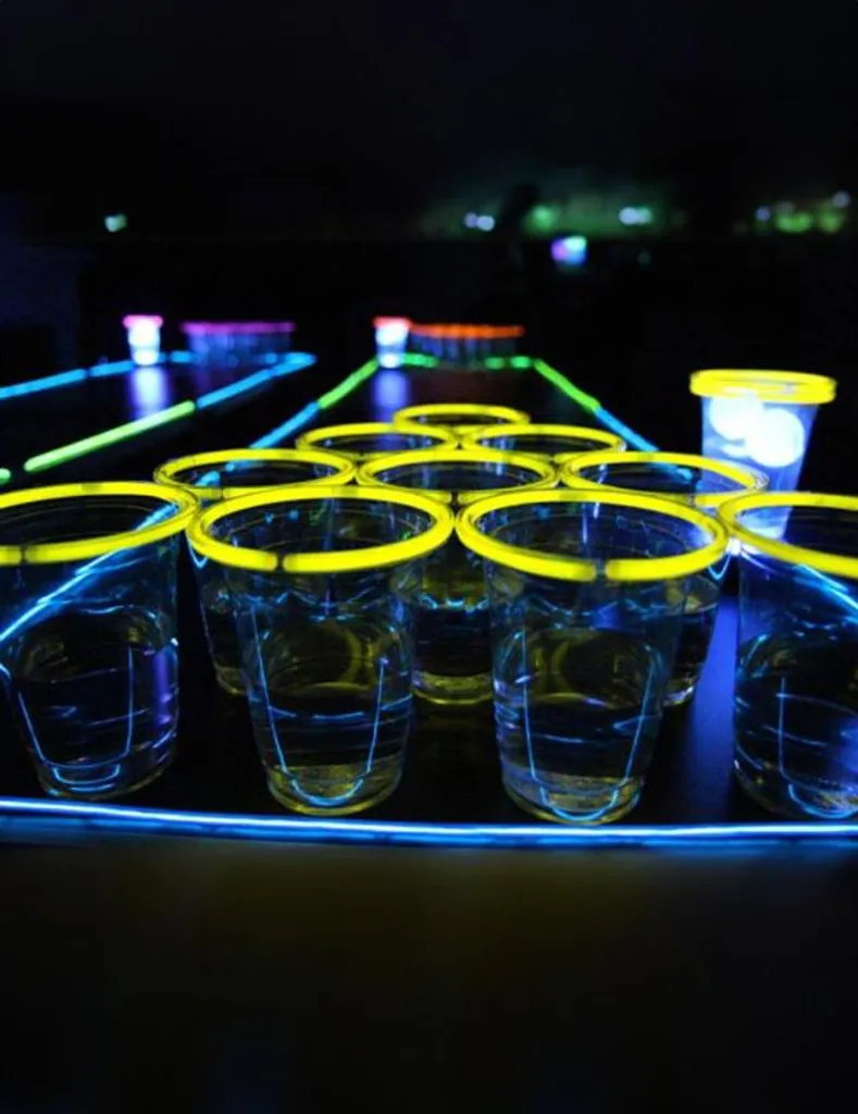 Set de fête lumineux Bière-Pong - Taille unique - Kit complet soirée - 3