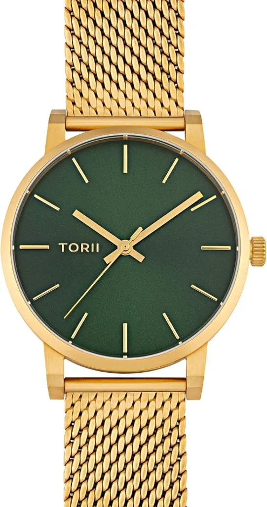 Montre TORII G41GG.FG verte avec boîtier ultra-fin et cadran épuré chic