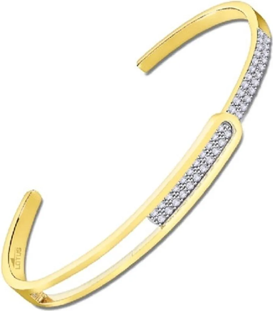 Bracelet Lotus Jewels LS2168-2/2 en Acier Inoxydable et Cuir Noir Chic