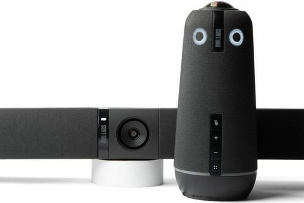 Owl Labs Meeting Owl 4+ und Owl Bar Bundle – Intelligentes 360-Grad-4K-Videokonferenz-Bundle mit mehreren Kameras (automatischer Fokus auf die sp...