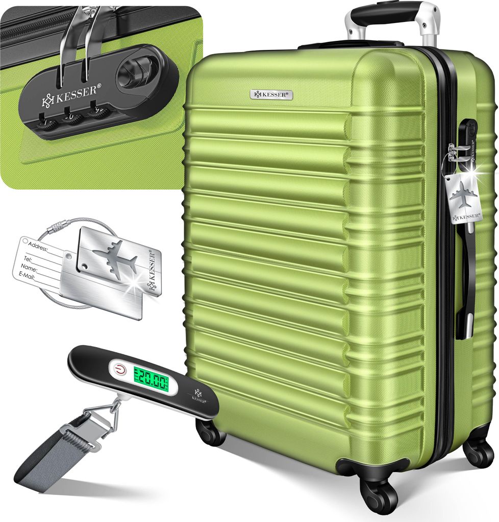 KESSER® Reisekoffer Hartschalen Koffer mit Zahlenschloss, Produktbild 