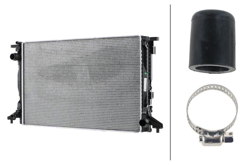 Kühler Motorkühlung Kühlrippen gelötet 720 x 474 mm HELLA für u.a. AUDI A8