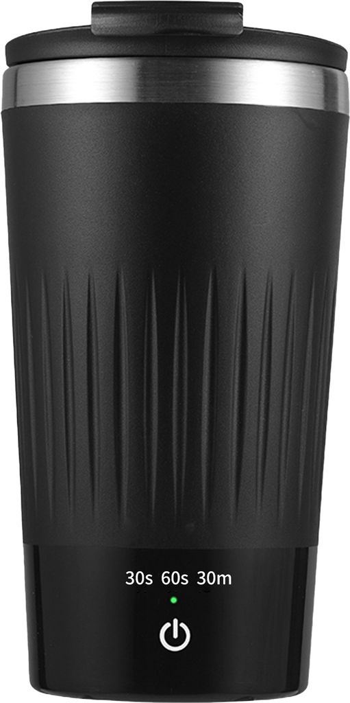 300 ml selbstruehrender Becher mit Deckel, 3 Geschwindigkeiten, automatischer Magnetruehrer, elektrische Kaffeetasse aus Edelstahl, selbstmischende...