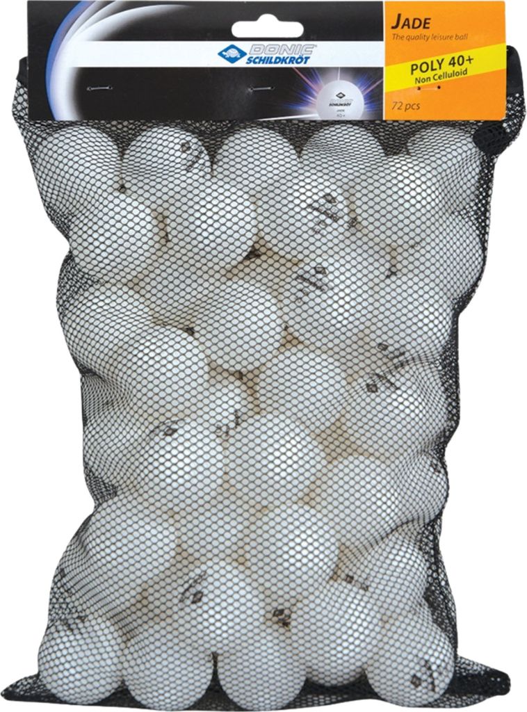 TT-Ball JADE POLY 40+, white, 72 pieces Meshbag Produktbild 
