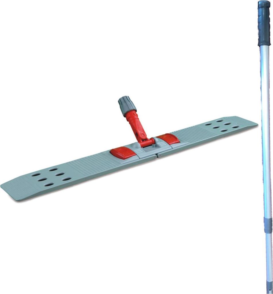 1 x Klapphalter mit Teleskopstiel für Wischmopp Bodenreinigung Mopp 80 cm