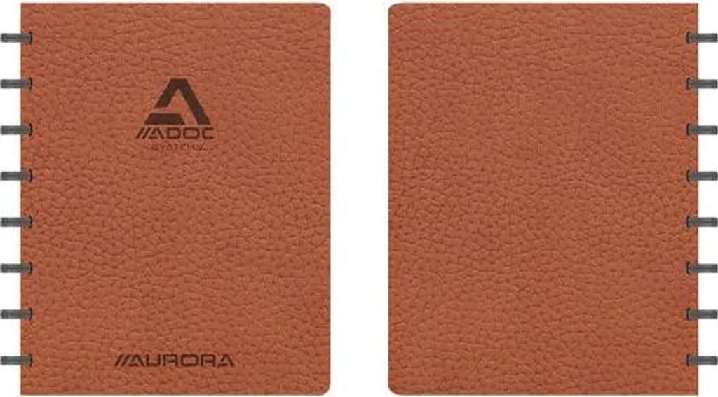 Cahier A5 ligné Aurora papier 90g marron 144 pages résistant lot de 10