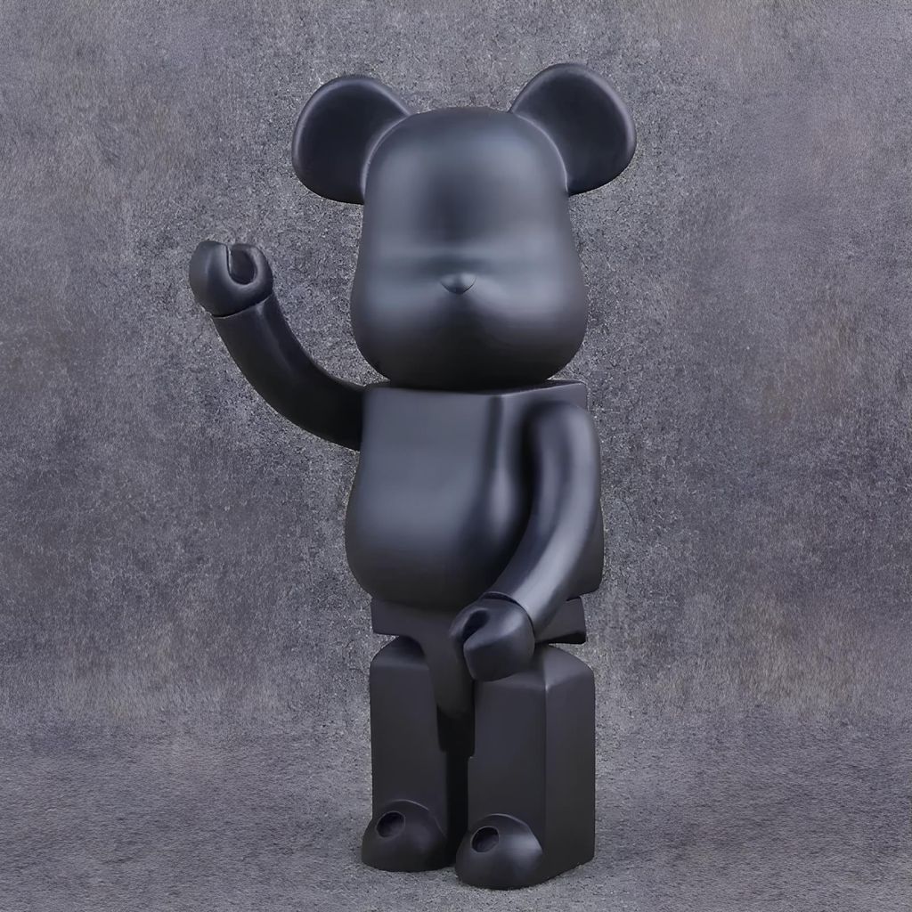 Miś Bearbrick 400% figurka do wnętrza 28cm czarny Zdjęcie produktu 