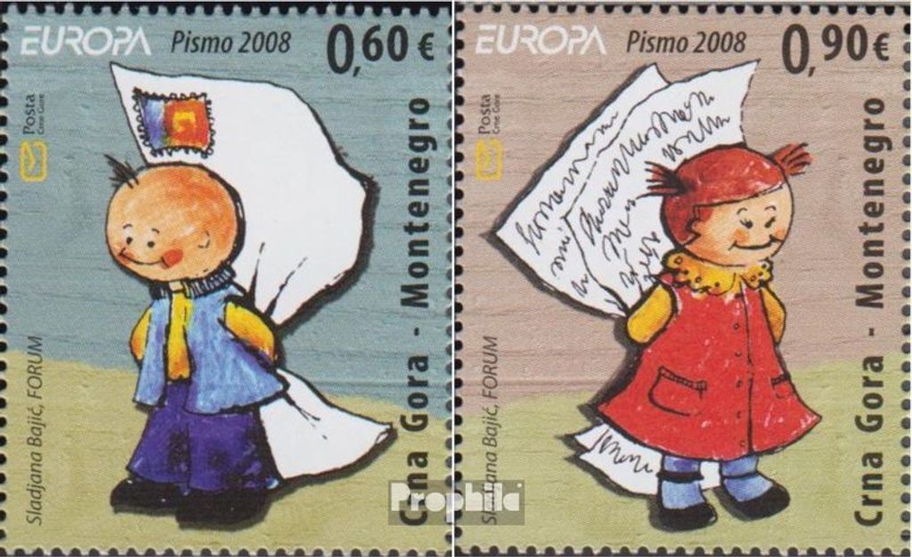 Briefmarken Monte 2008 Mi 166-167 (kompl.Ausg.) postfrisch Der Brief