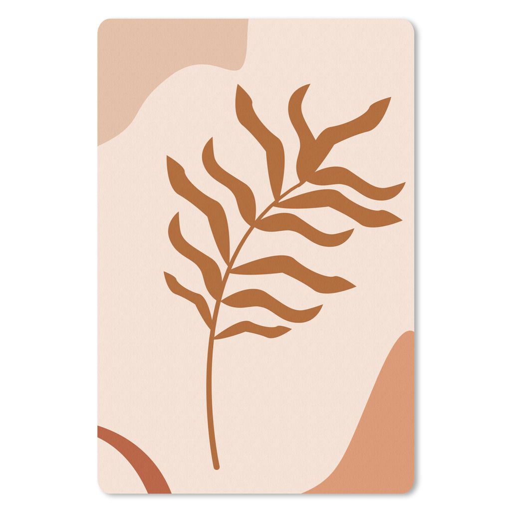 MuchoWow Mauspad Mousepad Sommer - Pflanze - Pastell 40x60 cm - Mousepads - Maus Mat - Pad - Mausunterlage - Schreibtisch Accesoire