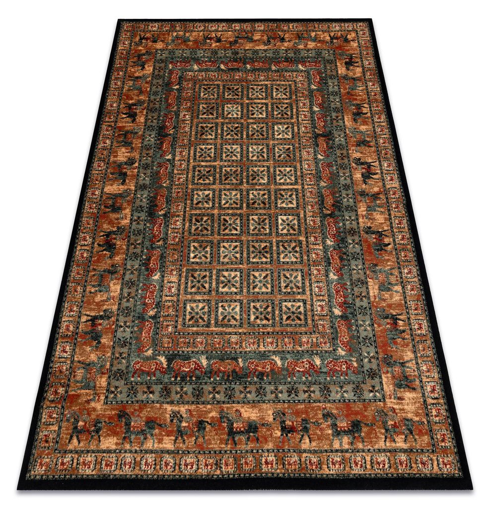 Tapis en laine KASHQAI 4301 500 oriental, cadre beige / Image du produit 