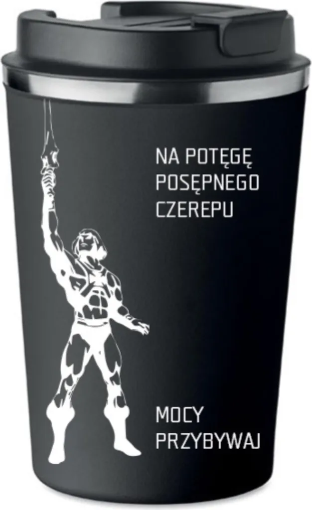 Tazza termica premium con stampa "Il potere di un teschio meraviglioso", 350 ml, KT_021