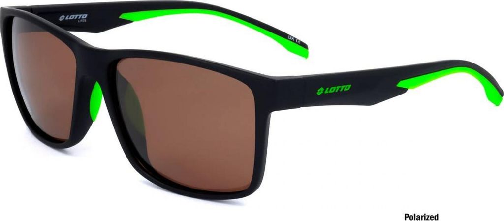 Lotto LS1007 Blk mat light green 57/15/145 Uni Sonnenbrillen