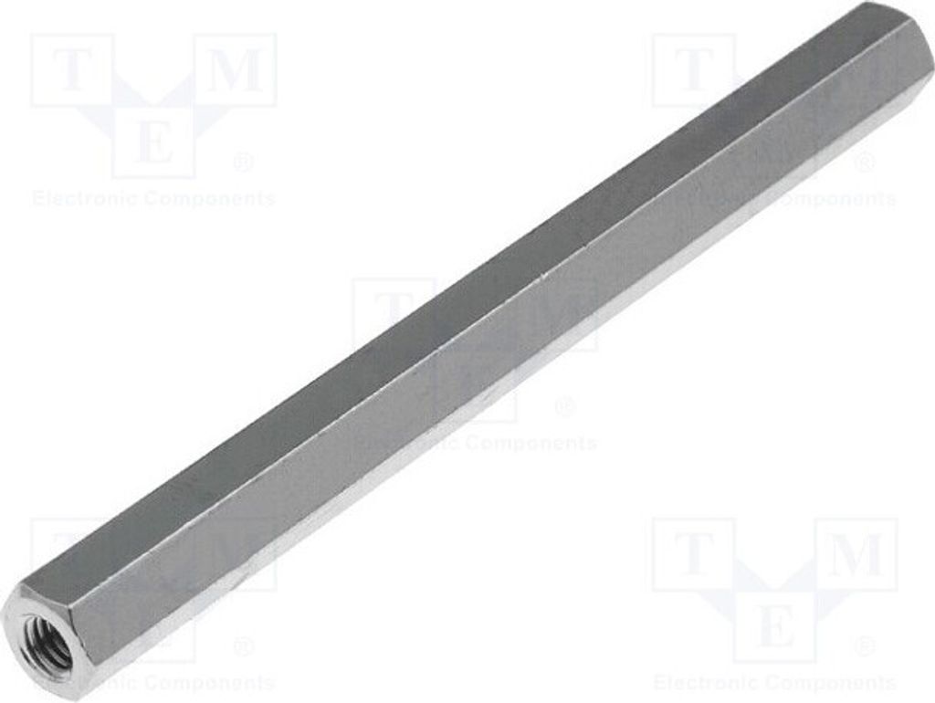 10x Distanzmuffe mit Gewinde sechskant 60mm Innengew: M3 Messing 113X60 Distanzele