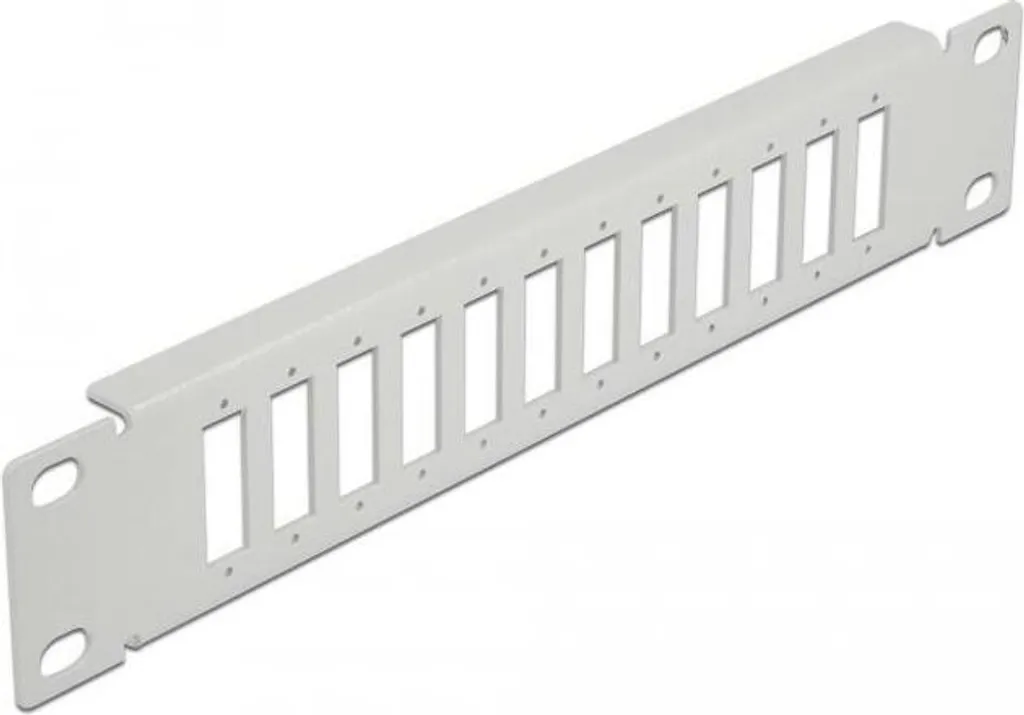 DELOCK 10" LWL Patchpanel 12 Port SC Dup./LC Quad 1 HE grau