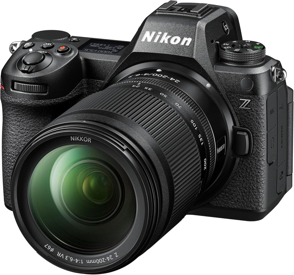 Nikon Z6III Kit Z 24-200mm 1:4-6.3VR (teilw. gestapelter CMOS Sensor,6k RAW-Video,bis 120 Bilder/Sek.,elektr.Sucher (5.7MP),neig- bis -10 Grad)