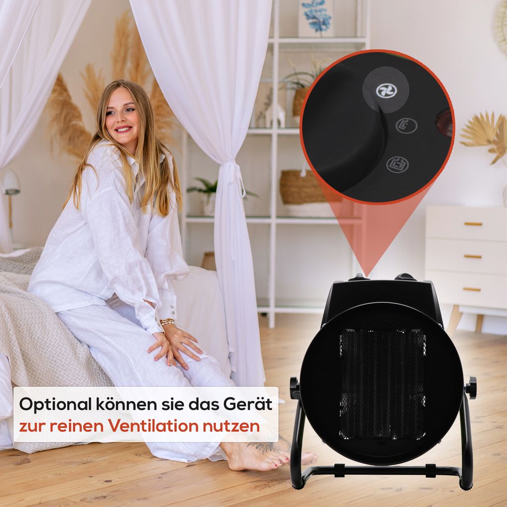 TroniTechnik® KH-503 Keramikheizer Heizlüfter Heizung 3.000 Produktbild 10