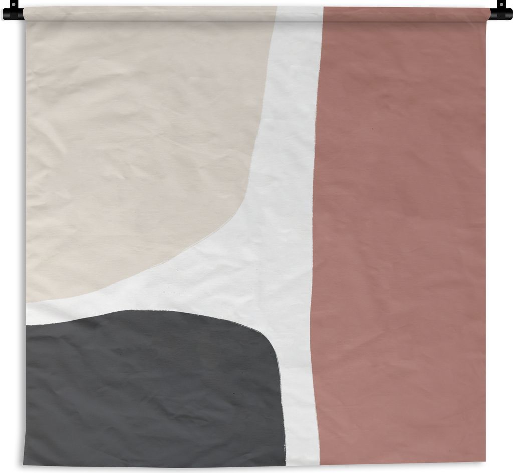 MuchoWow Wandteppich Wandbehang Pastell - Abstrakt - Design 90x90 cm Tapisserie Dekoration Wandtuch - Wandaufhänger