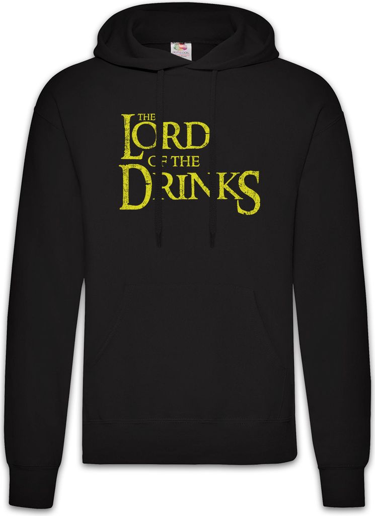Urban Backwoods The Lord Of The Drinks, Herren Hoodie, Farbe: Schwarz, Größe: 3XL
