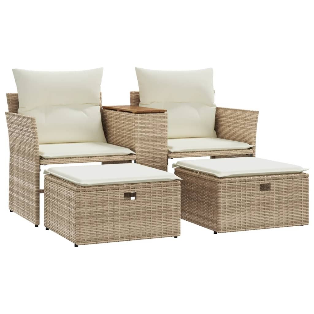 VidaXL 365805, 2 sedadlo/sedadiel, Krém, 110 kg, 535 mm, Obrázok produktu 