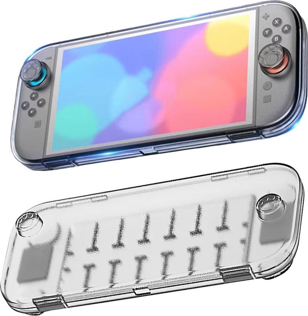 Für Nintendo Switch 2 Konsole Kristall Aufbewahrungstasche Clear Black